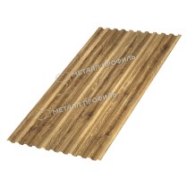 Профнастил стеновой C-21х1000 ECOSTEEL текстурированный 0.5 ЗолотойДуб