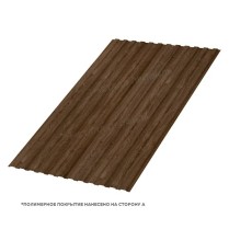 Профнастил стеновой МП-10x1100 ECOSTEEL 0.5 Мореный Дуб