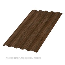 Профнастил стеновой НС-35x1000 ECOSTEEL двусторонний  0.5 Мореный Дуб